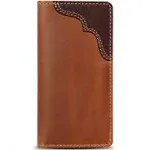 House of Jack Co. Men's Deer Long Bifold Wallet in Full Grain Leather