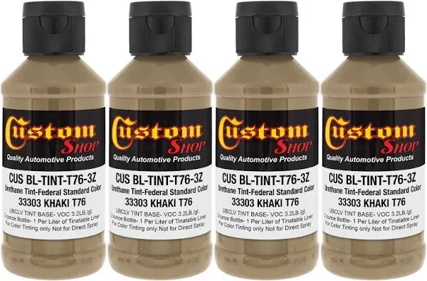 Custom Coat Camouflage Series 3 Ounce (Coyote Brown Federal Standard Color #20150) Urethane Tint Concentrate for Tinting Truck Bed Liner Coatings - Epoxy Resin