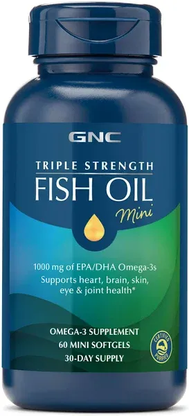 GNC Triple Strength Fish Oil Mini Softgels