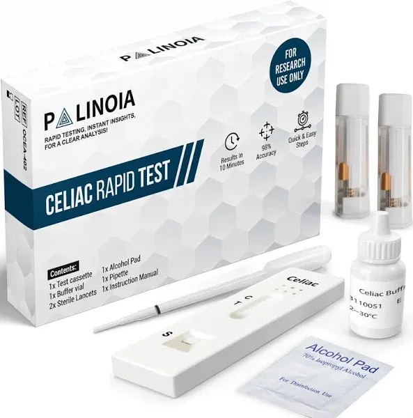 Palinoia Rapid & Highly Accurate Gluten Sensitivity Easy to Use Testing Kit