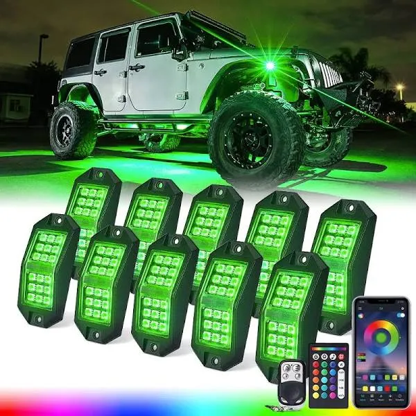 Xprite Discovery Plus Series Multi-Color RGB-W LED Rock Lights