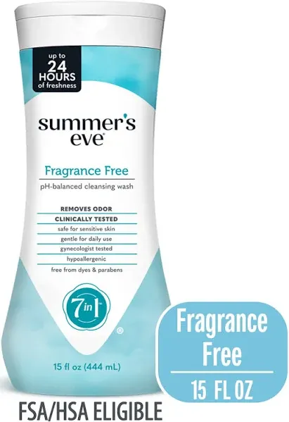 Summers Eve Fragance Free Cleansing Wash (15 fl oz)