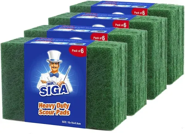 Powerful Scrubbing Pads for Efficient and Safe Cleaning, 24-Pack Value Pack