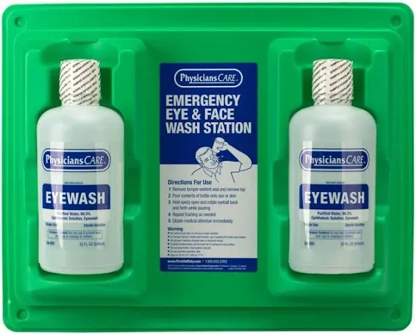 Acme United PhysiciansCare Wall Mount Eye & Skin Flush Station