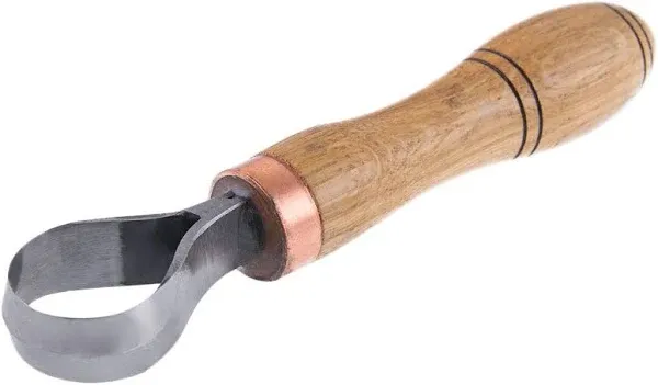 Wood Carving Scorp Hook Knife. Round Carving Tool for Spoons, Bowls and Cups - STAMESKY (1' inch Diameter)