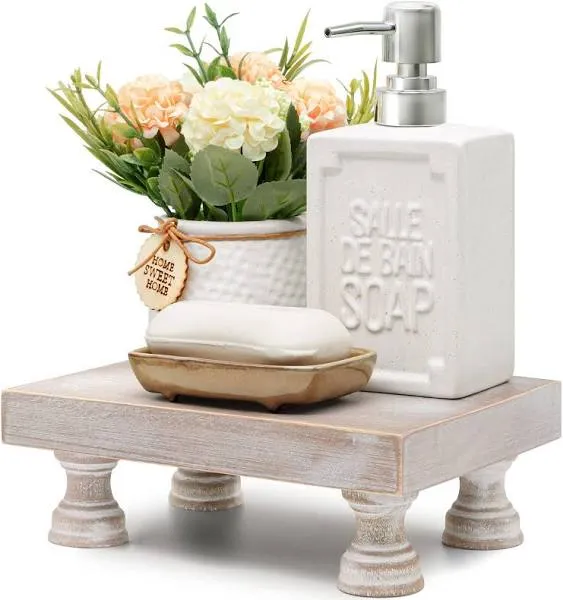  Farmhouse Riser for Room Decor : Decorative Pedestal Stand For Display Natural