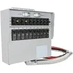 RELIANCE Controls A310C Pro/Tran2 30-Amp 10-Circuit 2 Manual Transfer Switch