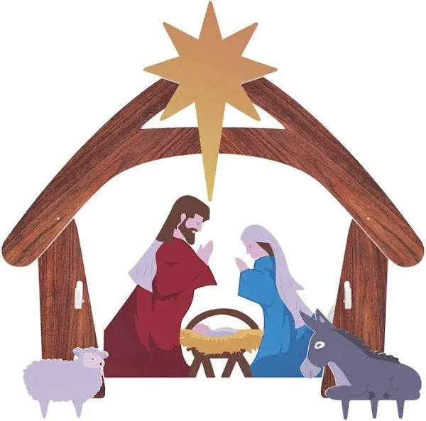 Best Choice Products 4ft Christmas Holy Family Nativity Scene