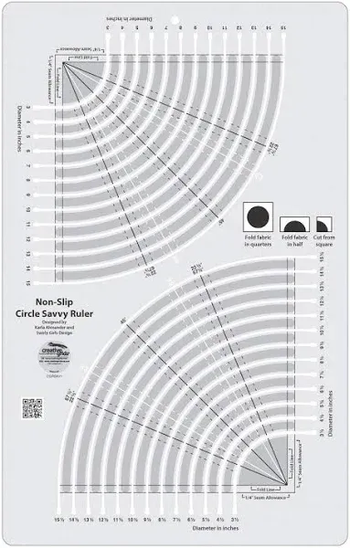 Creative Grids Circle Savvy Ruler