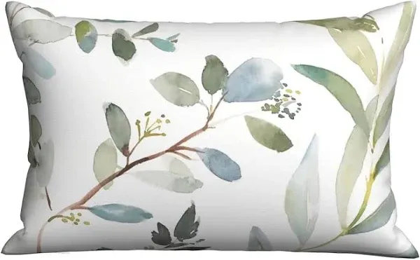 IVSYCOF Plant Leaf Pattern Soft Bed Pillow Cases