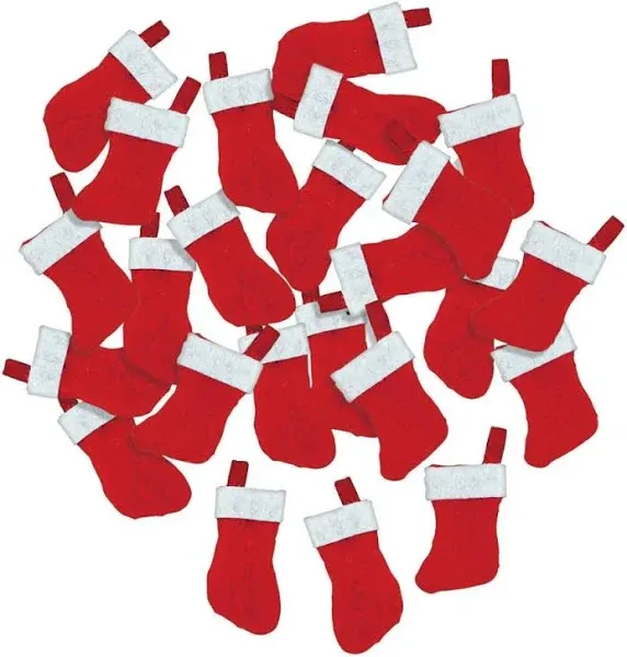 Fun Express Mini Christmas Stockings