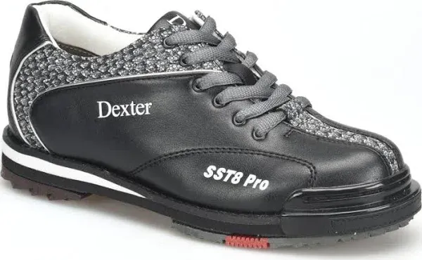 Dexter Mens SST 8 Pro Bowling Shoes - Black/Grey 9.0