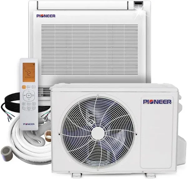 Pioneer 12,000 BTU SEER2 Ductless Mini-Split Inverter++ Energy-Star Air Conditioner Heat Pump System Full Set 230V