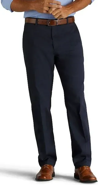 Lee Big Men's & Tall Extreme Motion Flat Front Relaxed Taper Pant