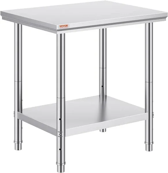 VEVOR Stainless Steel Prep Table 34 inch