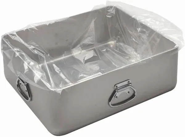 Vollrath 68391 42-Quart Wear-Ever Heavy-Duty Rectangular Open Baking Roasting Pan with Loop Handle Grip for Restaurant Catering Cafeteria | 20-7/8"L x 17-3/8"W x 7"H, Silver, 4-Gauge Aluminum, NSF