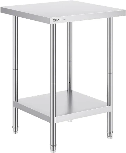 VEVOR 24 x 34 in. Stainless Steel Prep Table