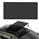 Zone Tech Sunroof Car Vehicle Black Mesh Magnetic Sun Shade Ray Shield Foldable