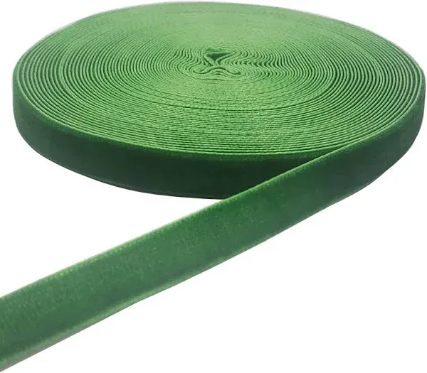 10 Yards Green Velvet Ribbon Spool