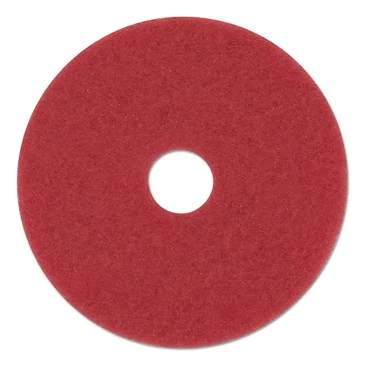 Boardwalk 4020RED Standard Floor Pads, 20" Diameter, Red (Case of 5)