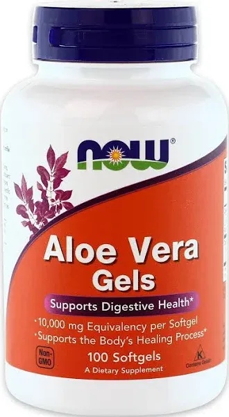 Now Foods Aloe Vera, 10000 mg, Softgels - 100 count