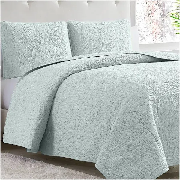 Mellanni Bedspread Coverlet Set Bedding Cover With Shams