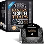 Dr. Killigan's Premium Pantry Moth Traps with Pheromone Attractant | Safe, Non-Toxic with No Insecticides | Sticky Glue Trap, Black