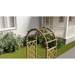 Vita 43 in. x 23 in. x 81 in. Collingwood Cedar Arbor, Brown