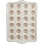 Silicone 24 Count Mini Muffin Pan, Multi-Color Confetti, Dishwasher Safe