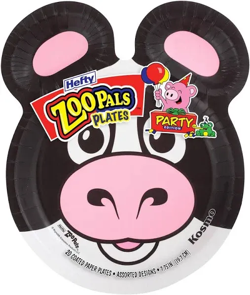 Hefty Zoo Pals Party Edition Paper Plates