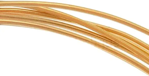 14K Gold Filled Round Wire Half Hard 26 Gauge 5-feet