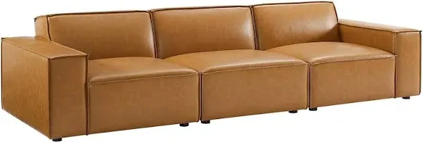 Restore Vegan Leather 3-Piece Sofa