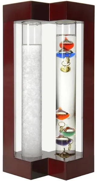 Lily's Home Desktop Weather Station, with Galileo Thermometer and Fitzroy Storm