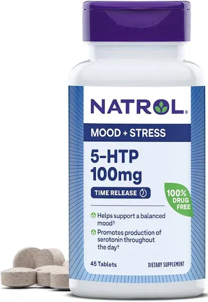 Natrol Extra Strength 5-htp 100 mg Mood & Stress Tablets (45 ct)