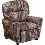 Flash Furniture Contemporary Fabric Kids Recliner with Cup Holder