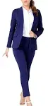 Marycrafts Women's Business Blazer Pant Suit Set for Work