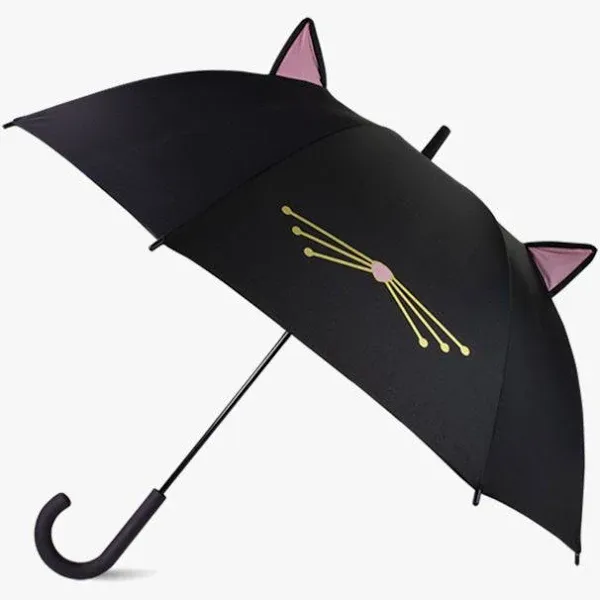 Kate Spade Black Cat Umbrella Brand New