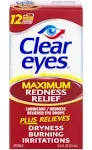 Clear Eyes Maximum Red Eye Relief Lubricant Eye Drops, 0.5 fl oz