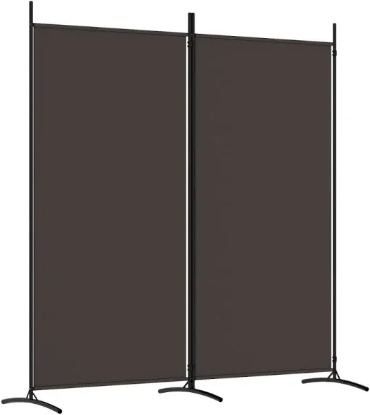 vidaXL 2-Panel Room Divider Fabric