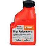 STIHL High Performance 2-Cycle Engine Oil 5.2-Ounce 6-Pack