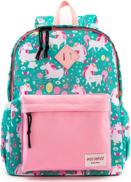 NICE CHOICE UNICORN 16&#034; PRESCHOOL KINDERGARTEN KIDS BACKPACK W/CHEST STRAP