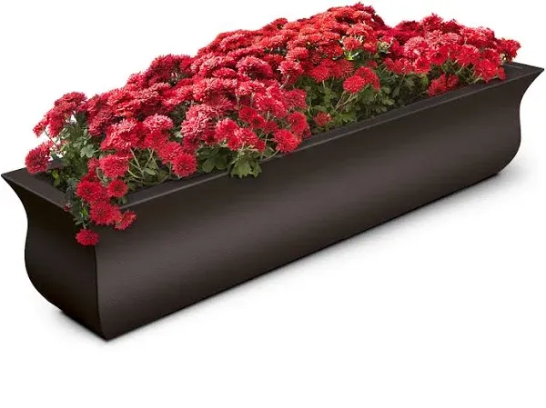 Mayne 5872-ES Polyethylene Window Box, Espresso 48x9.8