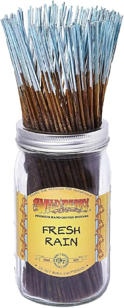 Wild Berry Incense Premium Hand Dipped Incense Sticks 100 Pack Fresh Rain