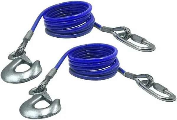 Trailer Safety Chains Cables 68 inch for Towing Bar，12000 Lbs Loading one Pair（Two Pack）