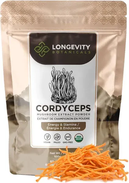 Longevity Botanicals Cordyceps Mushroom Extract Powder