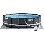 Intex 16 Foot x 48 Inch Ultra Xtr Frame Above Ground Swimming Pool Set with Pump