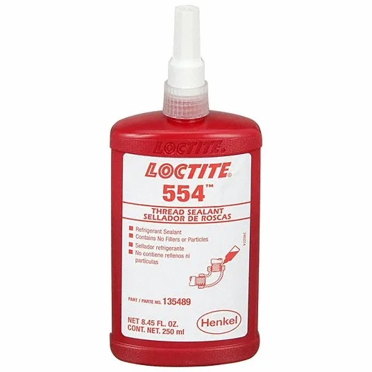 LOCTITE Pipe Thread Sealant: 554, 8.5 fl oz, Bottle, Red