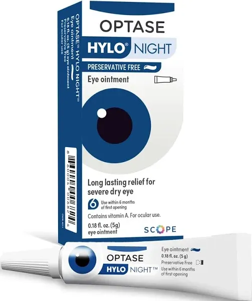 Optase Hylo Night Eye Ointment