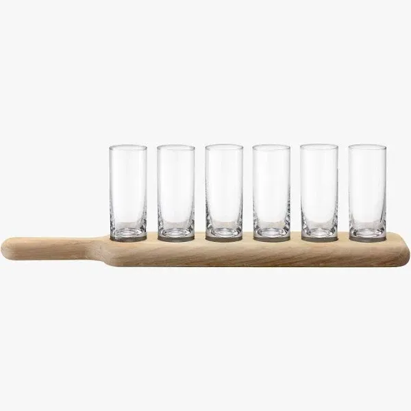 Pottery Barn Party Paddle 6 Shot Set