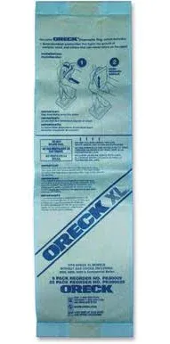 Oreck PK800025 XL Upright Single-wall Filtration Bags